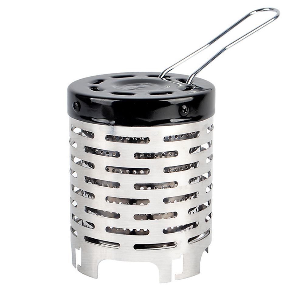 Outdoor Camping Mini Heater Portable Stainless Steel Tent Heating Cover with Handle Warming Stove Cover