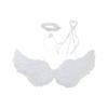 Costume Set For Women Angel Feather Headband Wand For Halloween Cosplay