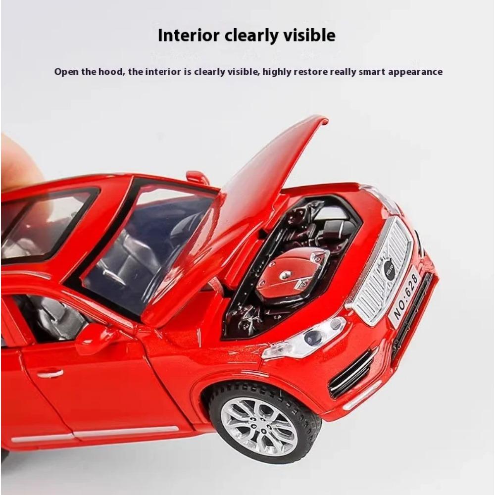 1/32 Scale Volvo XC90 SUV Alloy Diecast Model Auto Accessory Sound & Light Series Children's Toy Kids Gift Birthday Present Collection