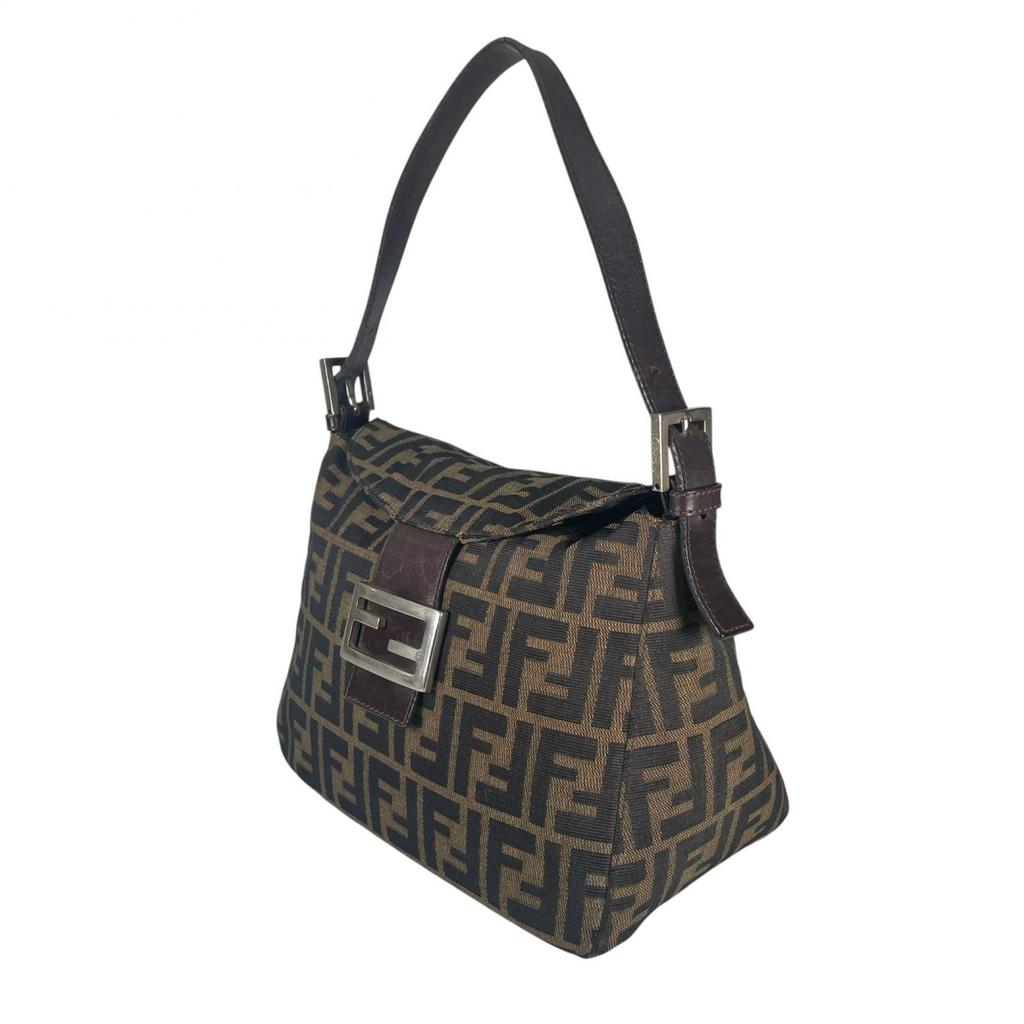 Fendi Zucca Handbag Brown Women Used