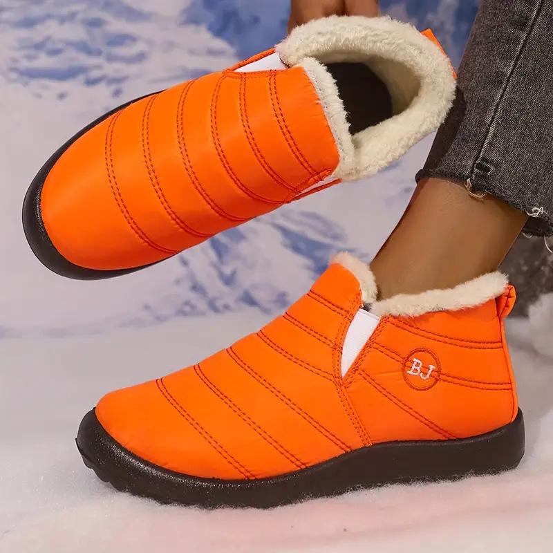 Cotton shoes women's 2025 new large size cotton boots piled thickened snow boots thermal casual shoes