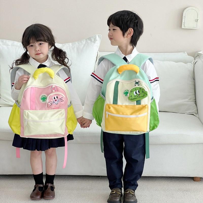 Kindergarten Small, Medium And Large Class Baby Schoolbag Foreign Style Large Capacity Boys And Girls Backpack Travel Children Backpack