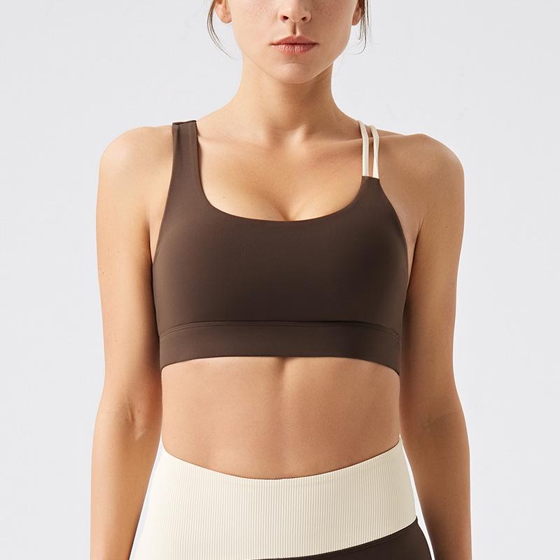 

Женский экологичный переработанный топ для йоги с нагрудными вкладышами и жилет для пилатеса для осенне-зимнего фитнеса Small