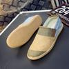 Men Summer Slip on Driving Shoes Flats Unisex Lazy Shoes Women Casual Canvas Shoes Large Size for Couple
