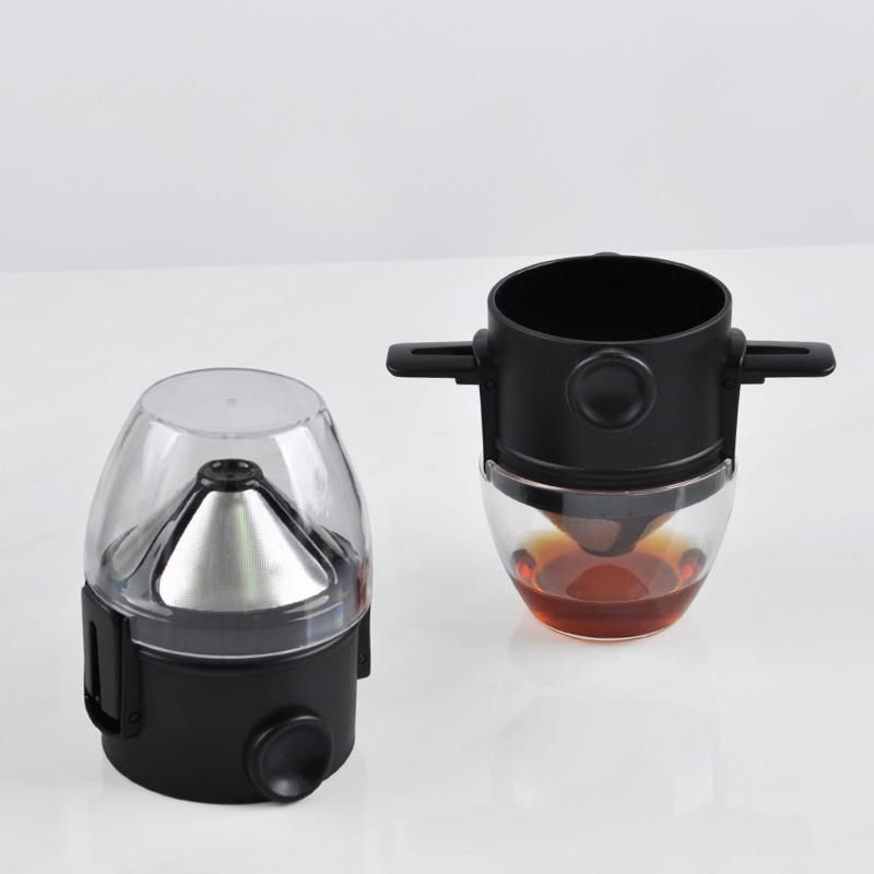 Little Angel Portable Coffee Funnel: Foldable Pour-Over Drip Filter with Easy-to-Carry Cup Holder