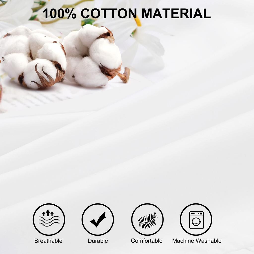 PiccoCasa Kroppskudde Överdrag Kroppskudde Skonsam mot 1 50x120cm Överdrag, 100% Bomull, Volang, Stil, Enfärgad, Överdrag, Bomull, Nordisk, Elegant, Mjuk,