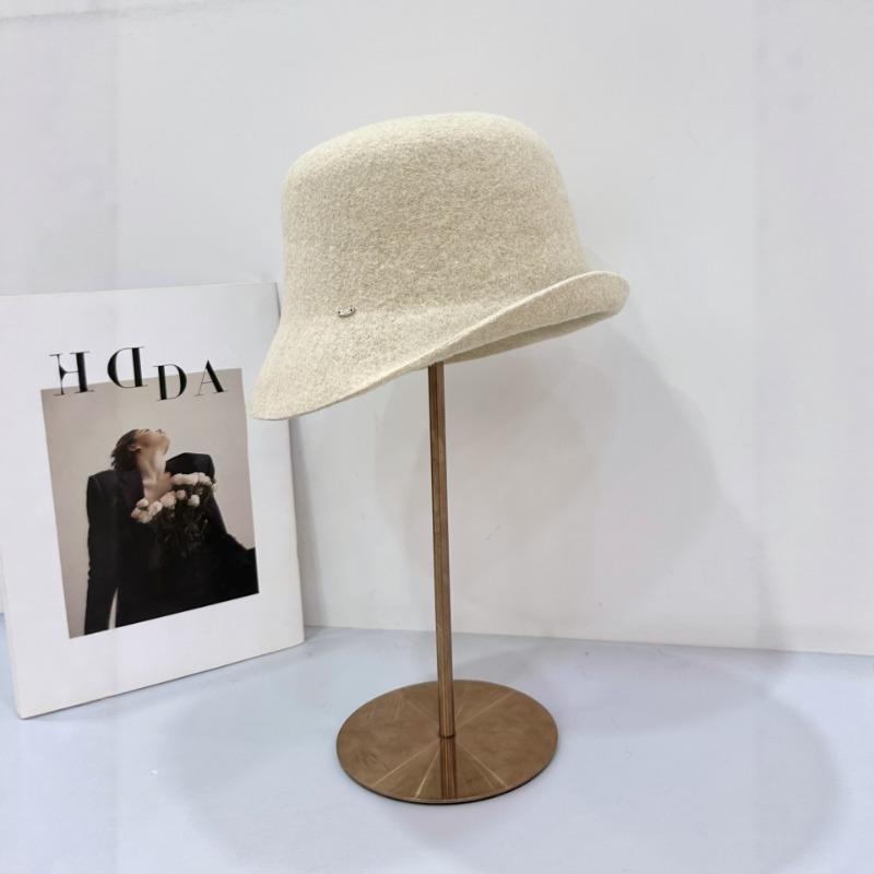 25 Early autumn new 100 pure wool crimped fisherman's hat children's basin hat big head circumference top hat