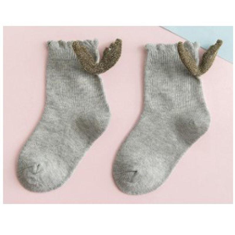 Cartoon Children's Cotton Mid-calf Socks Cute Girls' Short Socks Autumn Ins Wing Dolls Baby Socks