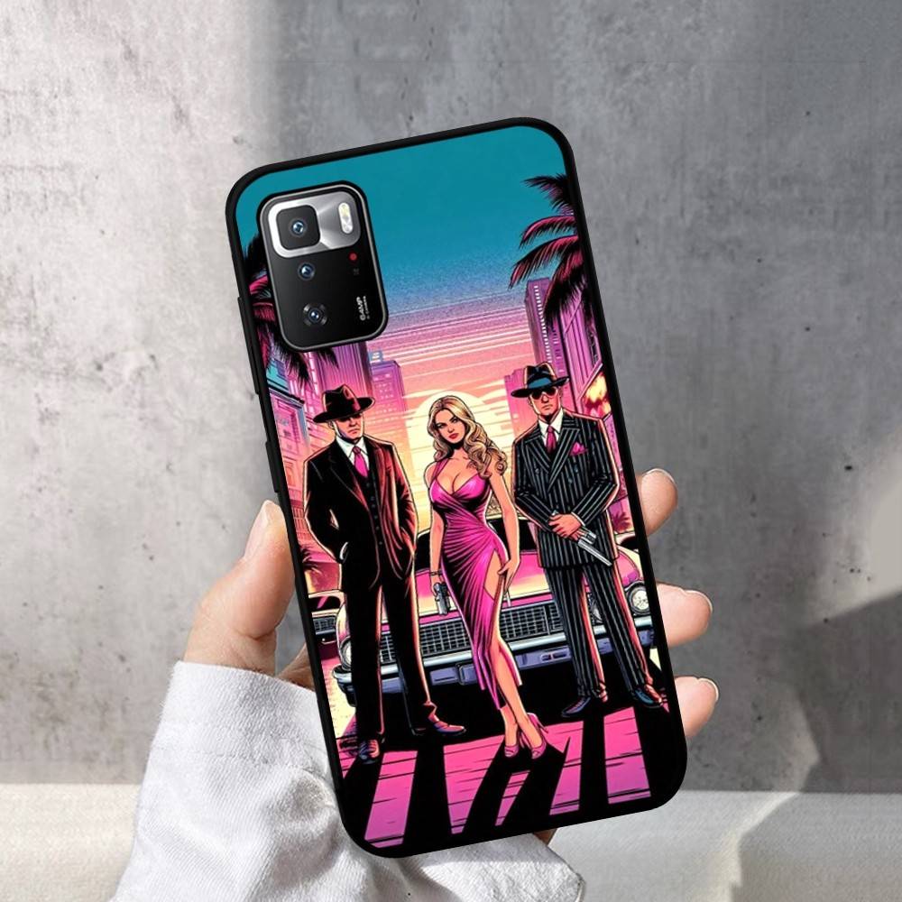

San Andreas G-GTA Phone Case For Redmi Note 4 X 5 A 6 7 8 T 9 9S 10 11 11S 11Epro Poco M3 pro Note 11Pro 5G 6.67in