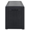VidaXL Boîte de stockage jardin Anthracite 119x48x60 cm Polypropylène 152197