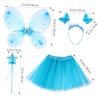 PRETYZOOM Ailes d'Ange, Costume Cosplay pour Enfants, Ailes de Papillon, Jolies Ailes de Fée, Parfait pour les Spectacles sur Scène, Halloween, Noël, Fêtes,