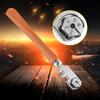 130MM Professional Six Wheel Glass Cutter Craft Cutting Kit Tool with Wooden Handle Wheel Glass Cutting Six Wheel Glass Cutter