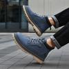 Stivali da Uomo Artigianali alla Caviglia Inverno Scarpe in Pelle Autunno Stivali da Trekking Outdoor Sneakers Hombres Botas Top Alto Calzature Antiscivolo
