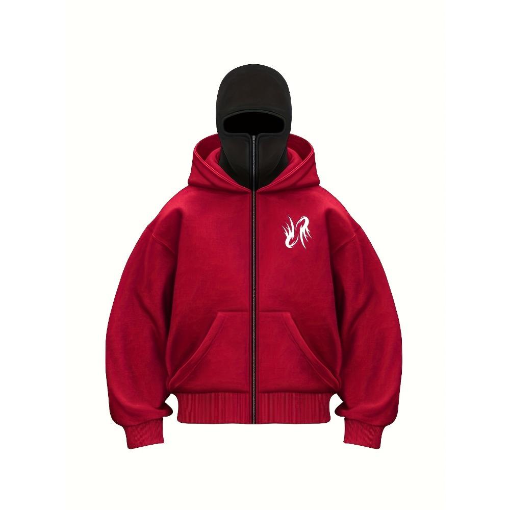 Men's Casual Hooded Sweatshirt with Unique Flame Hooded Pullover | Comfortable Fit,Sweater Hoodie