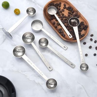 Professional 30/15 ML Coffee Scoop Long Handle Stainless Steel Measuring Spoon Versatile Two Tbsp Scoop Coffee Making