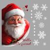 Duplicate Santa Claus Two-Faced Window Adhesive for Christmas Gathering Decorations