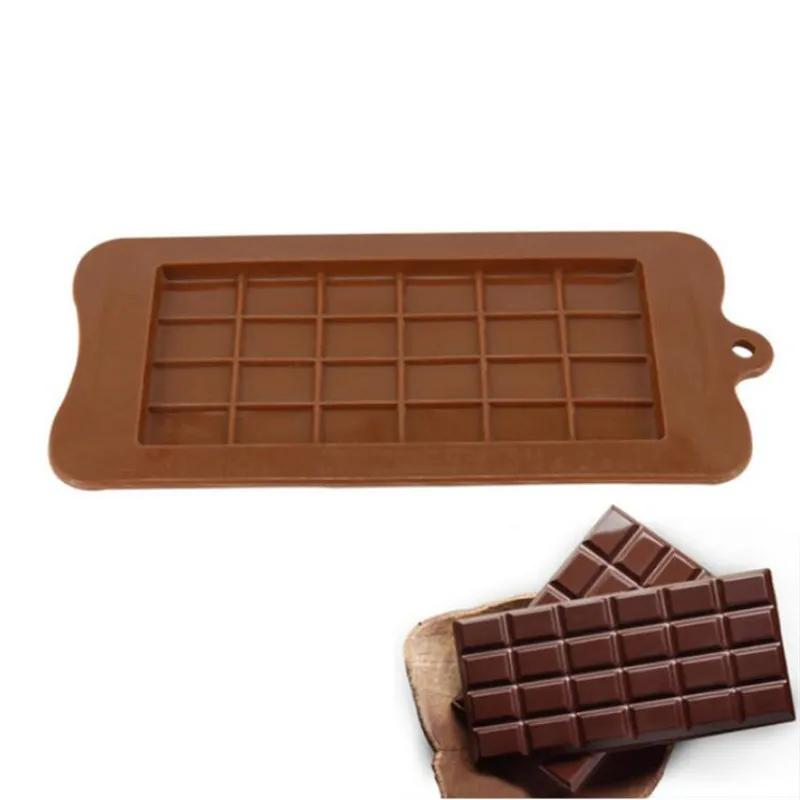 Chocolate Molds Bakeware Cake Molds High Quality Square Eco-friendly Silicone Mold DIY 1PC Food Grade 24 Cavity Candy Tools