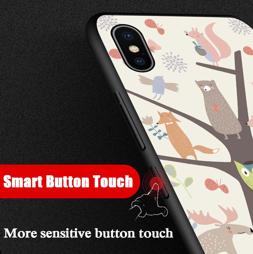 Seria Animale Desene Animate Încântător Bufniță Vulpe Urs Veveriță Husă pentru telefon