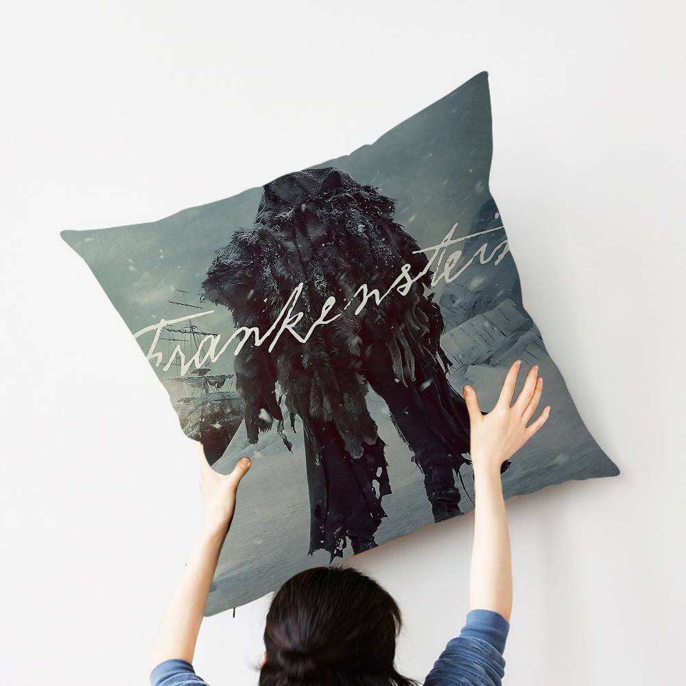 Frankenstein Film Canvas Printed Pillowcases Home Bedding Decorative Pillow Cover Wedding Super Soft Pillow Case