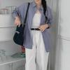 New Arrivals Open Run Genderless Oversized Plain Long Shirt