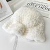 Rex Rabbit Fur Hat Autumn and Winter Versatile Middle-aged and Elderly Warm Ear Protection Top Hat Bucket Hat Show Face Little Mother Hat