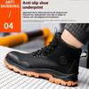 New High Cylinder Protective Shoes with Anti Slip and Wear-resistant European Standard Steel Toe Anti Smashing and Anti Piercing
