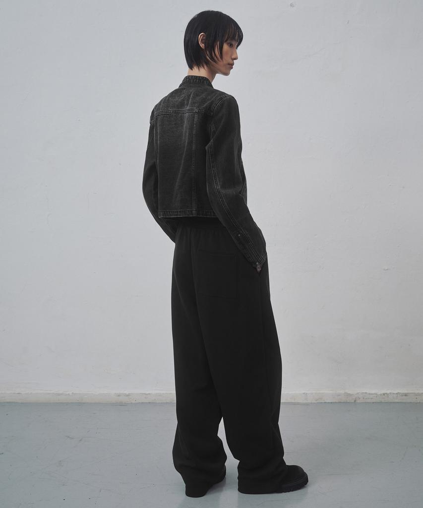 MUSINSA STANDARD WOMAN Women'S Double Knit Balloon Sweatpants [Black]