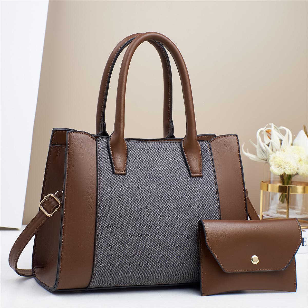 

Новая лоскутная сумка для матери и ребенка, сумка с цветными блоками, модная и элегантная сумка Macaron на одно плечо, сумка через плечо .