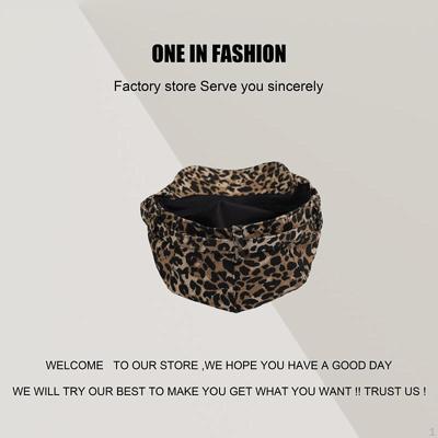 Women Beret Hat Practical Leopard Print Cap for Traveling Holidays Birthday Gift