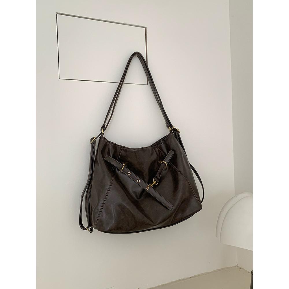 IELGY Ladies Messenger Bag Retro Large Capacity Shoulder Tote Bag