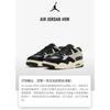 Jordan Air Jordan 4 Genuine Leather Slip Resistant Cushioning Low top Children's Basketball Shoes Black White FQ7938-006