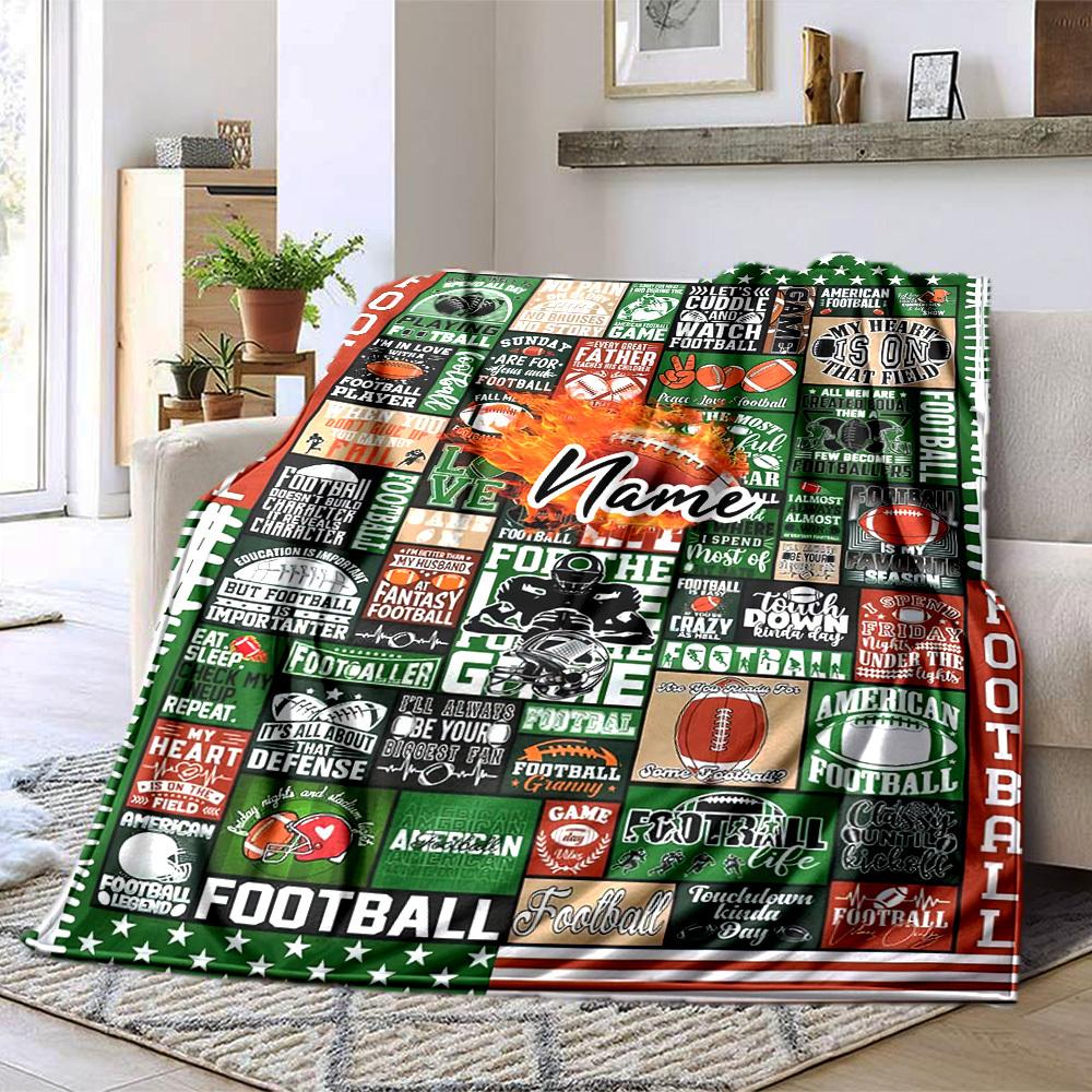 Football Dallas America'S Team Personalized Blankets Comfortable Soft Lightweight Allseason Multipurpose Blanket For Picnic Sofa Office Bed Living