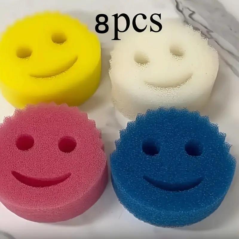 Double Sided Sponge Set - Scratch Free Deep Clean Kitchen Bathroom More Ergonomic Design Sponge Holder for Kitchen Sinks