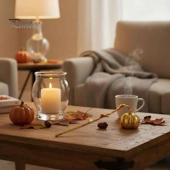 Candle Maintenance Tools Pumpkin Snuffer with Long Handle, Halloween Theme PET Wick Trimmer Alternative Extinguisher, Decorative Stopper for