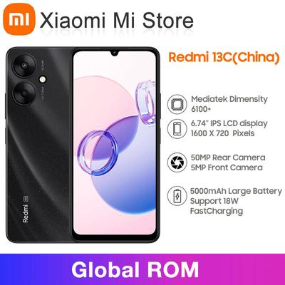 روم عالمي Xiaomi Redmi 13C 5G Redmi13C 5G هاتف ذكي MediaTek Dimensity 6100+ Octa Core ألعاب الرياضات الإلكترونية التصوير المكتبي البث المباشر