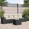 VidaXL Garden Lounge Set with Cushions 5 Pcs, Patio Sofas, Patio Furniture Set, Outdoor Furniture, Black 3254623