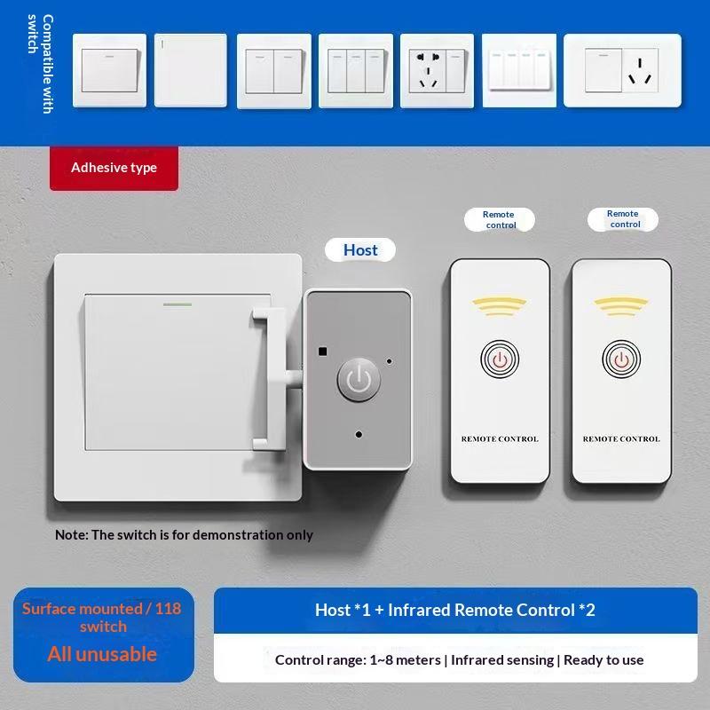 New Wireless Control Light Switch Off Tool Automatic Button Pusher Intelligent Usb Rechargeable Lazy Remote Control Switch