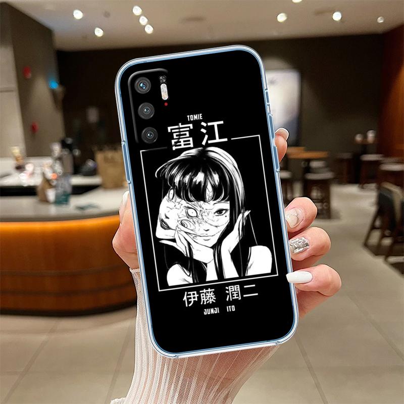 Junji Ito Tomie Transparent Phone Case for Motorola Moto Edge 20 30 40 50 S30 Fusion Ultra Pro Neo Lite + G200 G23