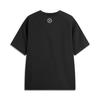 Li Ning Wade Series Sports Casual Simple Solid Color Round Neck Pullover Loose Short Sleeve T-Shirt Men T-Shirt Black ATSV013-1