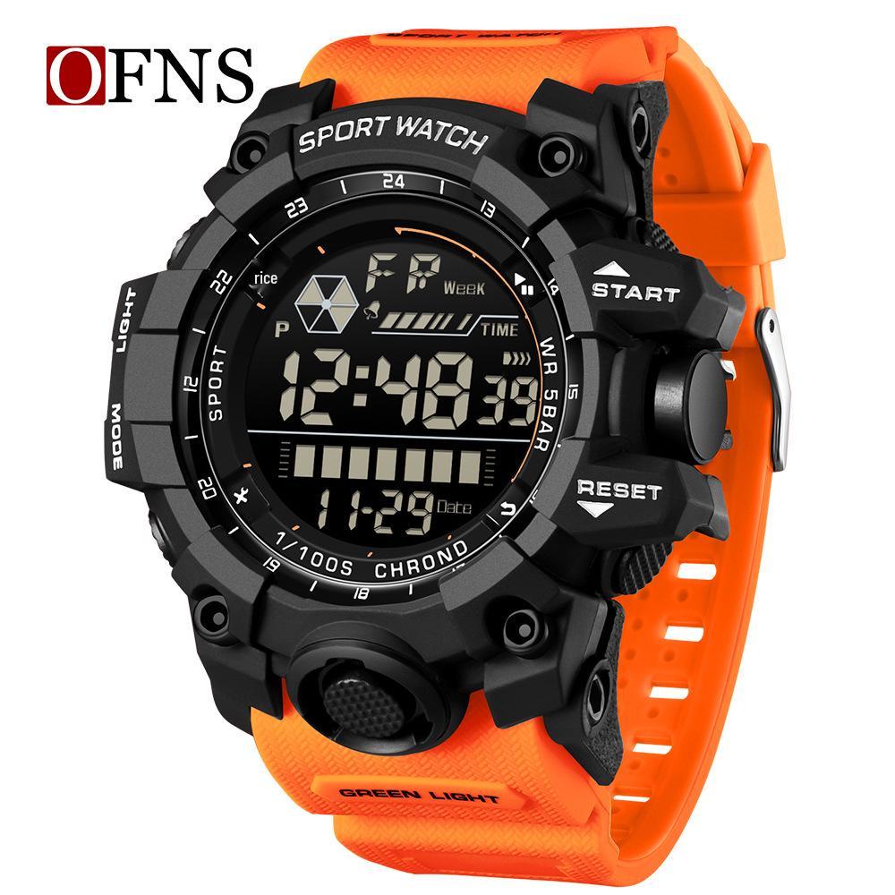 Oufanni Men s Multifunctional Waterproof Electronic Watch with Alarm and Timer