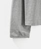 ASP U-Neck Long Sleeve T-Shirt - Melange Gray