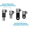 Bicycle Mount Adjustment Arm Screw Cycling Holder For GoPro 13 12 11 10 AKASO SJCAM Insta360 DJI Osmo Action Camera Accessories