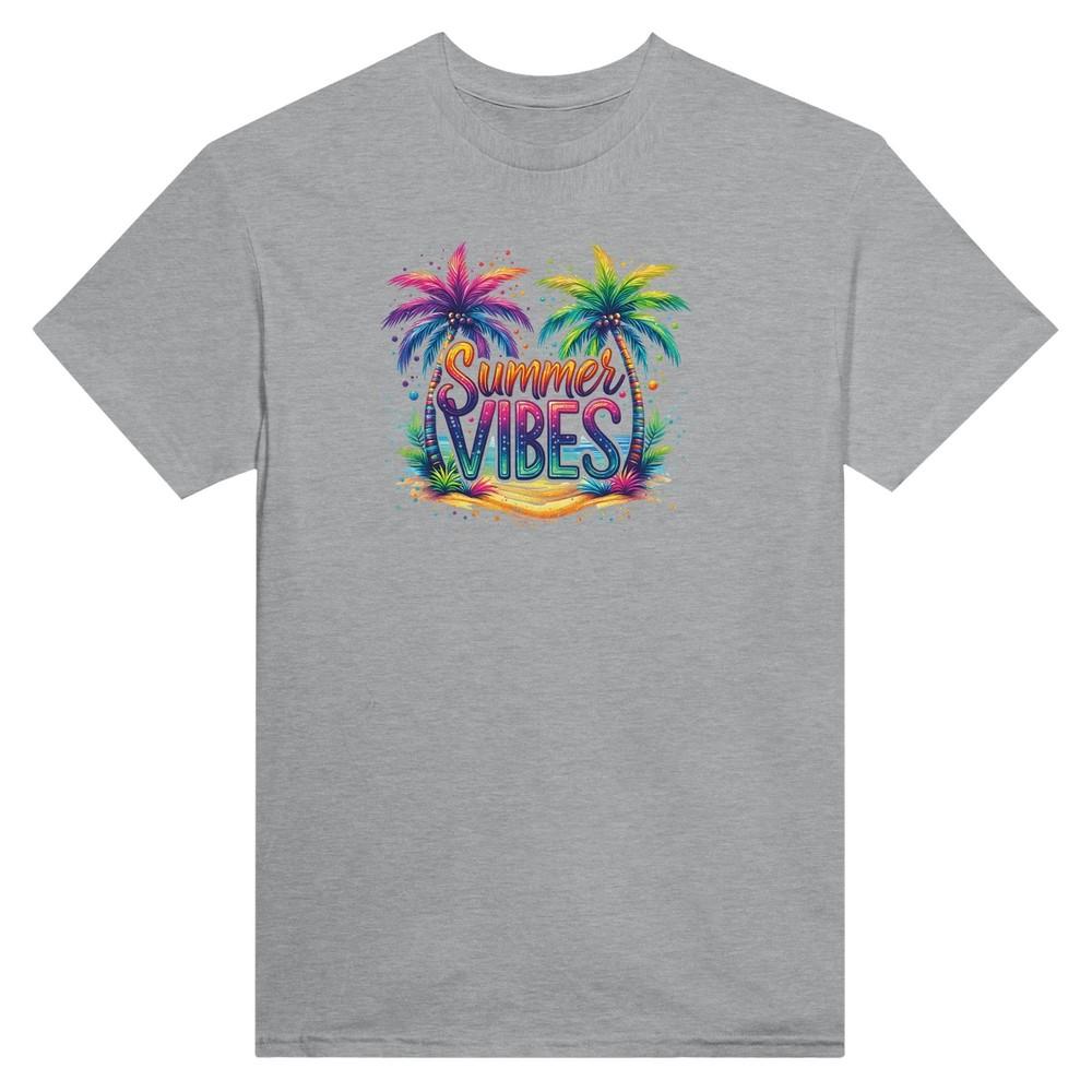 

SUMMER VIBES 100% Cotton Crewneck T-Shirt with Seamless Double-Needle Constructi Unisex T-Shirt XXXXL