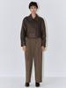 Peulloumeon Semi Low-Rise Belted Trousers_Olive Brown