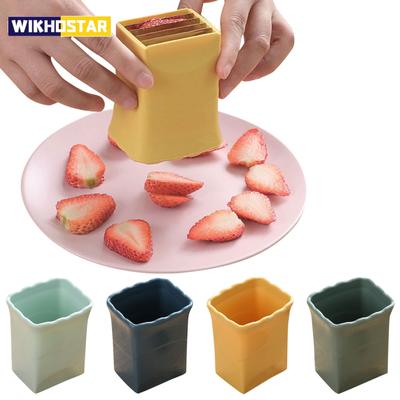 Affettatrice per tazze Affettatrice per frutta Affettatrice per uova Affettatrice per fragole in acciaio inossidabile Prepara rapidamente frutta e verdura Taglierina per fragole