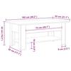 Coffee Table Black Oak Look 102 X 55 X 42 Cm Engineered Wood