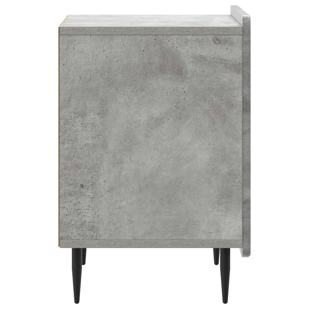 Nightstand Concrete Grey 43 x 34.5 x 52 cm Engineered Wood