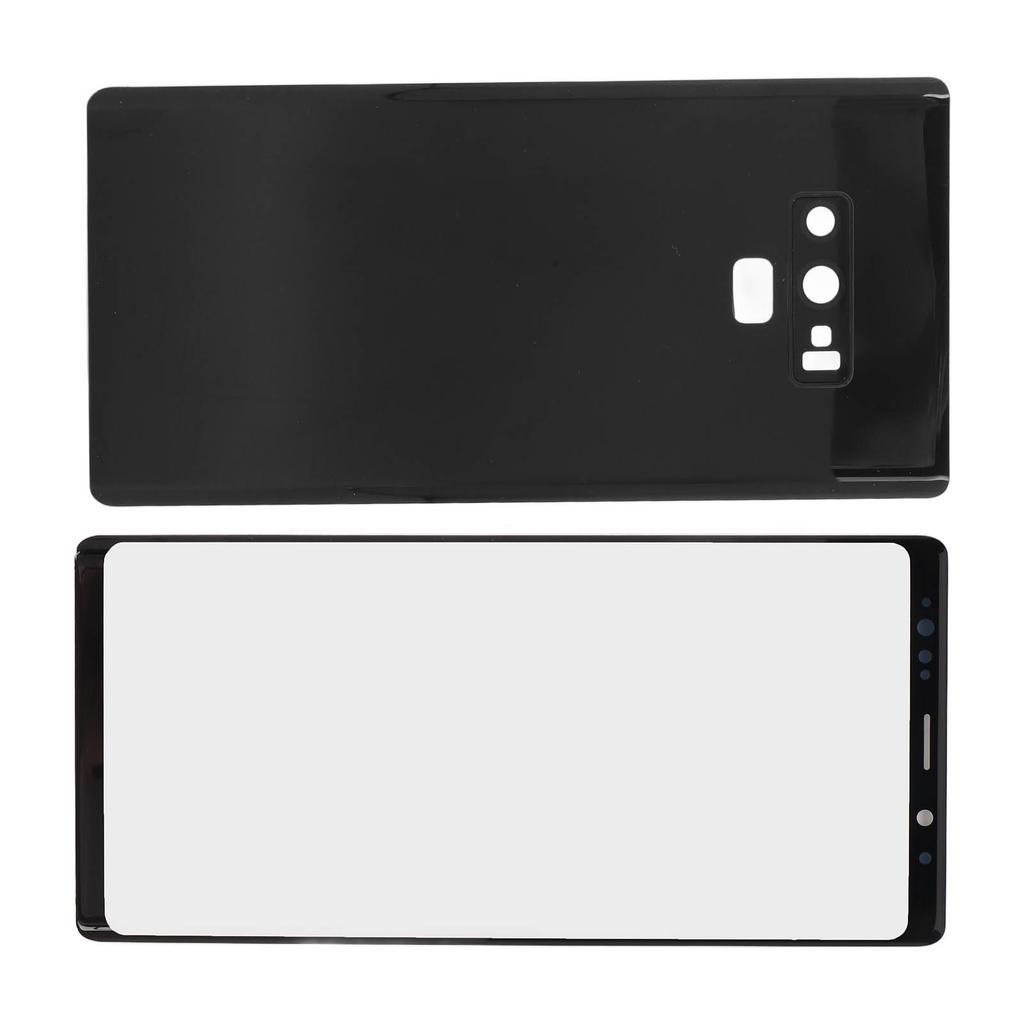 Phone Glass Screen and Rear Door Phone Screen and Rear Panel Repair Kit for Galaxy Note 9 Black
