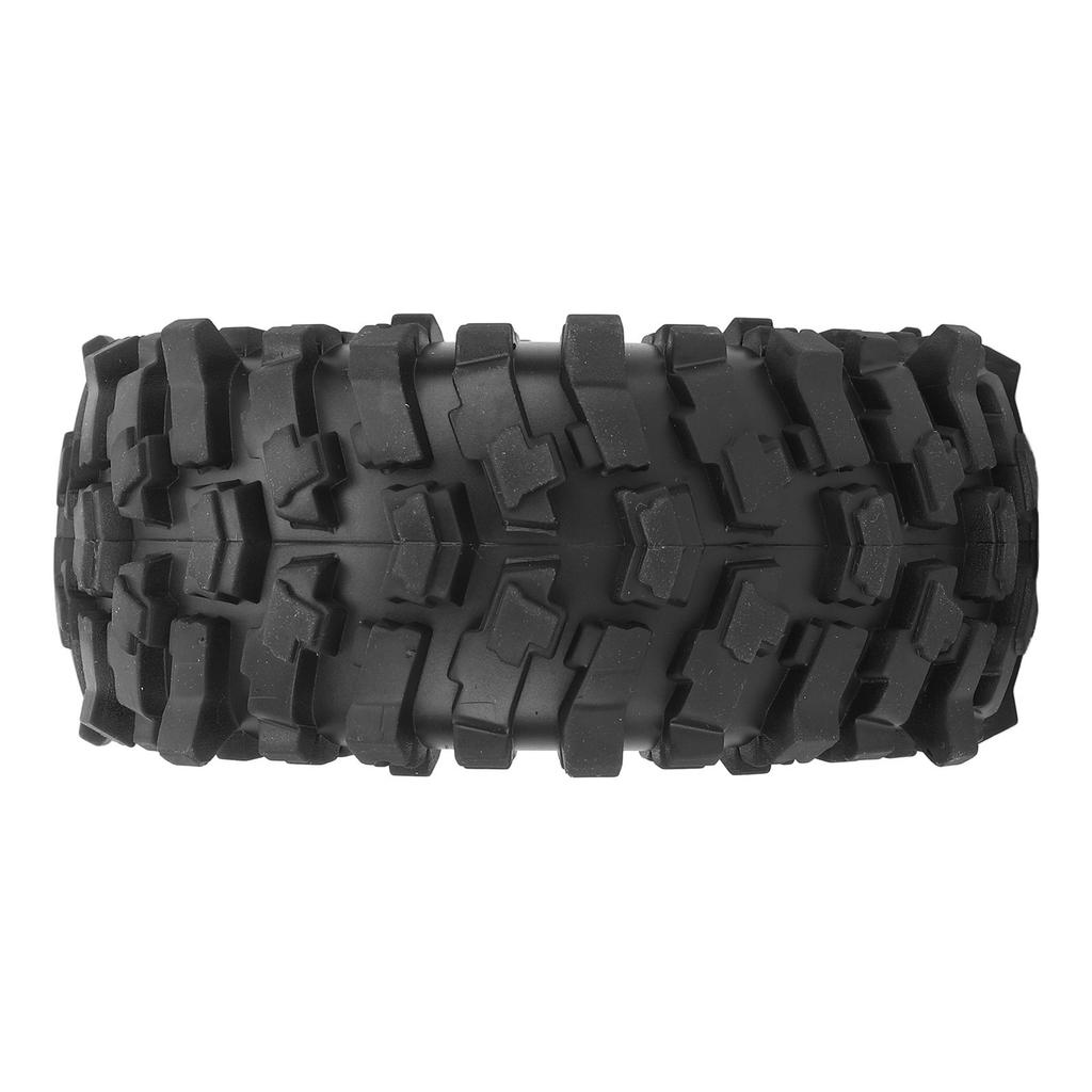 4Pcs 1.9 Inch RC Crawler Tires Rubber Tires with Foam Insert for 1/10 RC Crawler Car SCX10 Black
