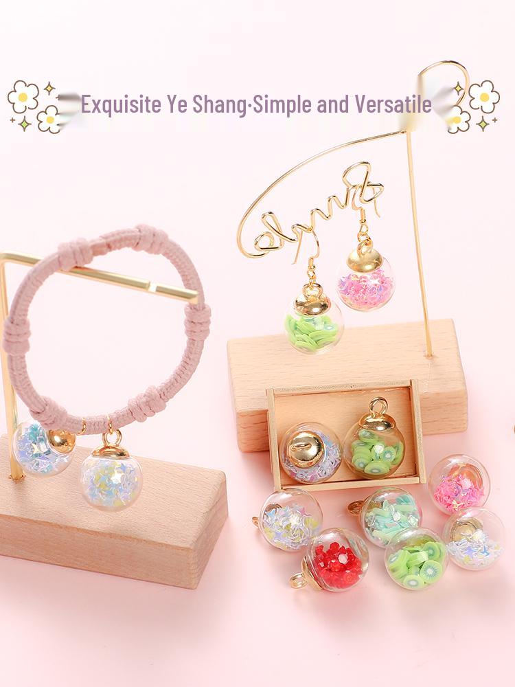 Pendentif Boule de Cristal Fait Main pour Bijoux DIY: Porte-clés, Colliers, Boucles d'oreilles, Breloques et Accessoires.